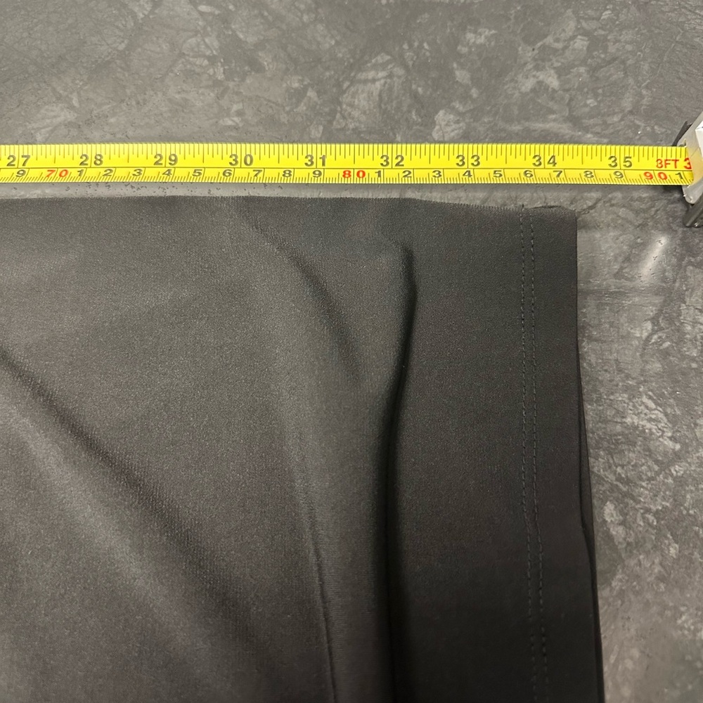 Black polyester peekaboo shoulder dress-flowy and comfortable! Like new. - Picture 5 of 7